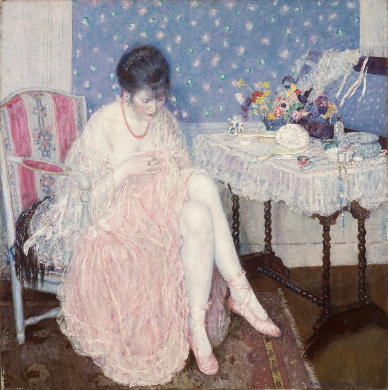 Rozpadała się bielizna - Frederick Carl Frieseke