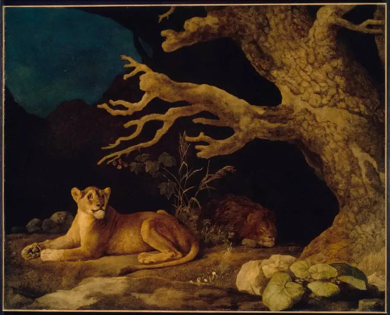 Lew i Lwica - George Stubbs