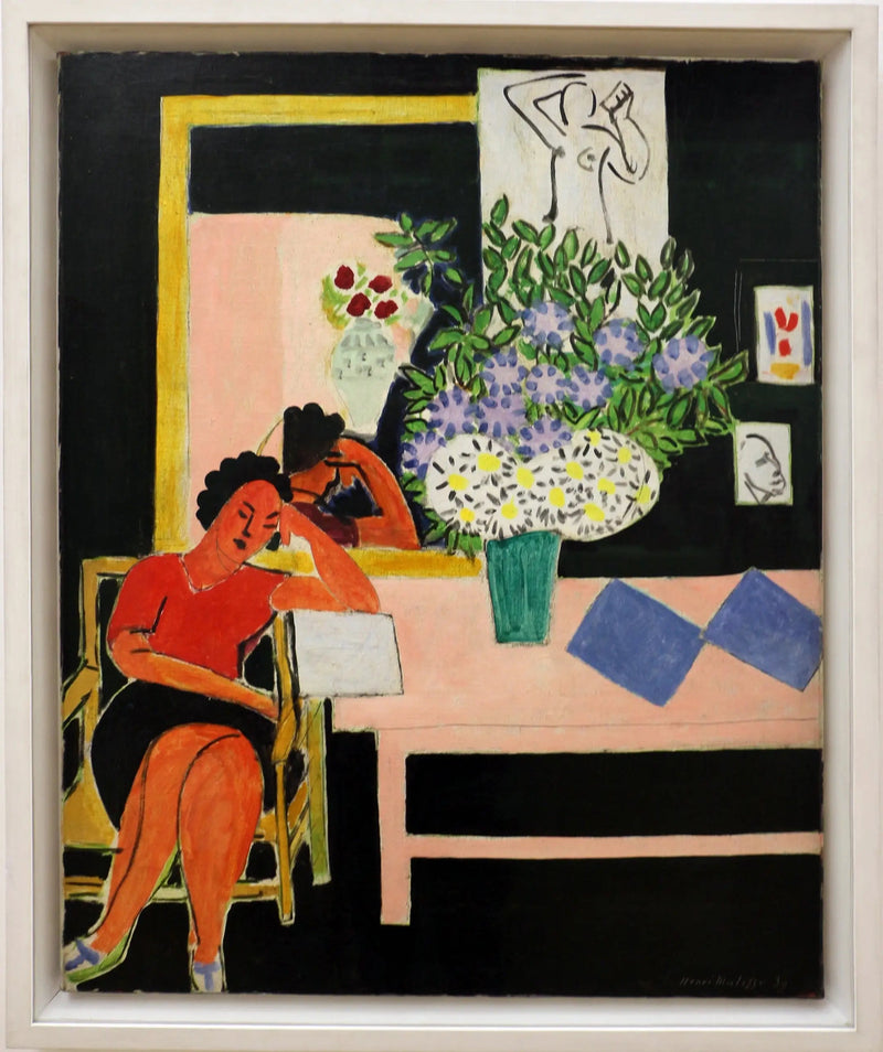 Czytelniczka na czarnym tle - Henri Matisse