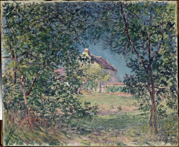Skraj lasu na wiosnę - Alfred Sisley