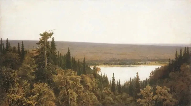 Bogaty krajobraz (Las świerkowy nad Kamą) - Ivan Chichkine