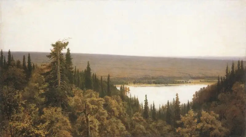 Bogaty krajobraz (Las świerkowy nad Kamą) - Ivan Chichkine