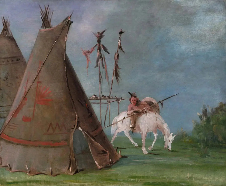 Loża Comanche z Buffle Skóry - George Catlin