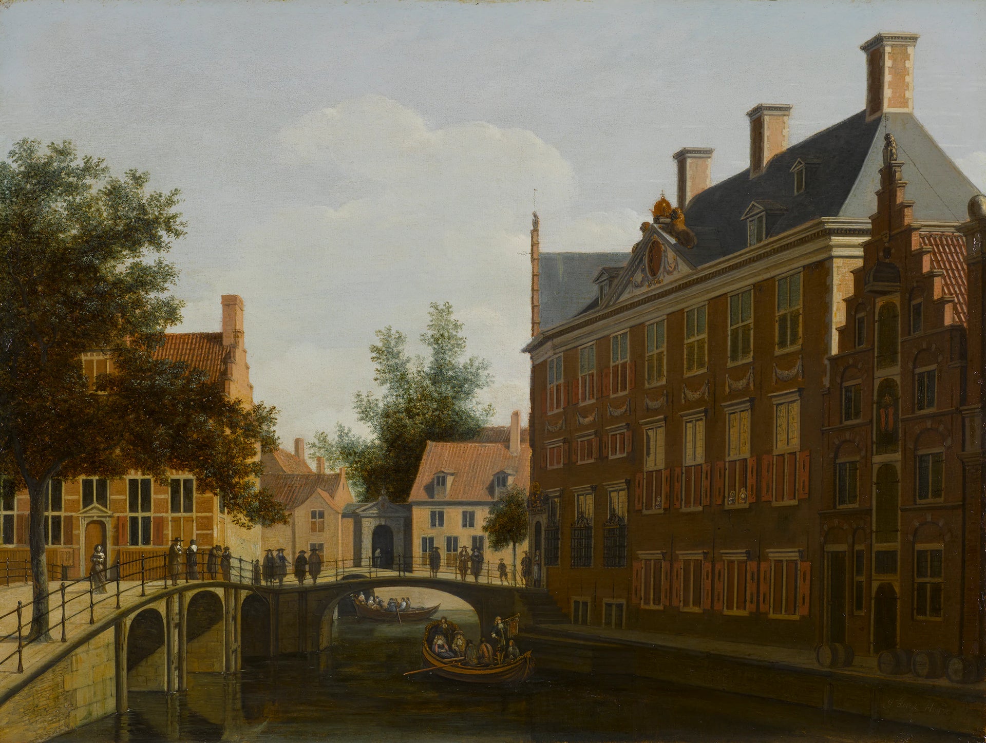 La loge des hommes Oude Zijds à Amsterdam. - Gerrit Berckheyde