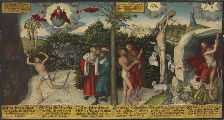 Prawo i łaska - Lucas Cranach Starszy