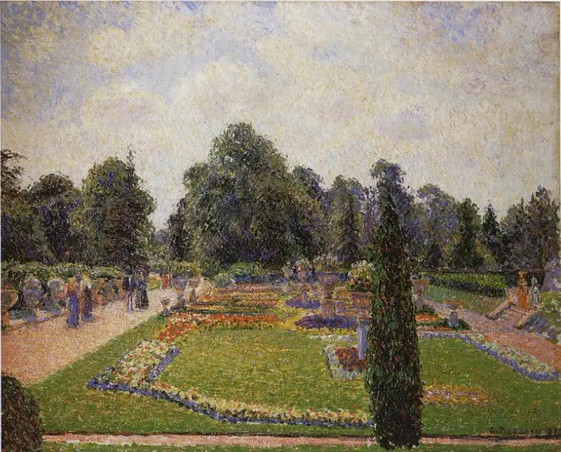 Londyn. Ogród Kew, aleja wielkiej szklarni - Camille Pissarro