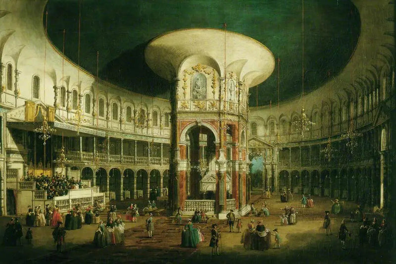 Londyn: Wnętrze Rotundy Ranelagh - Canaletto