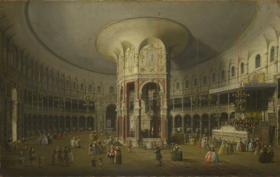 Londyn: Wnętrze Rotundy Ranelagh - Canaletto
