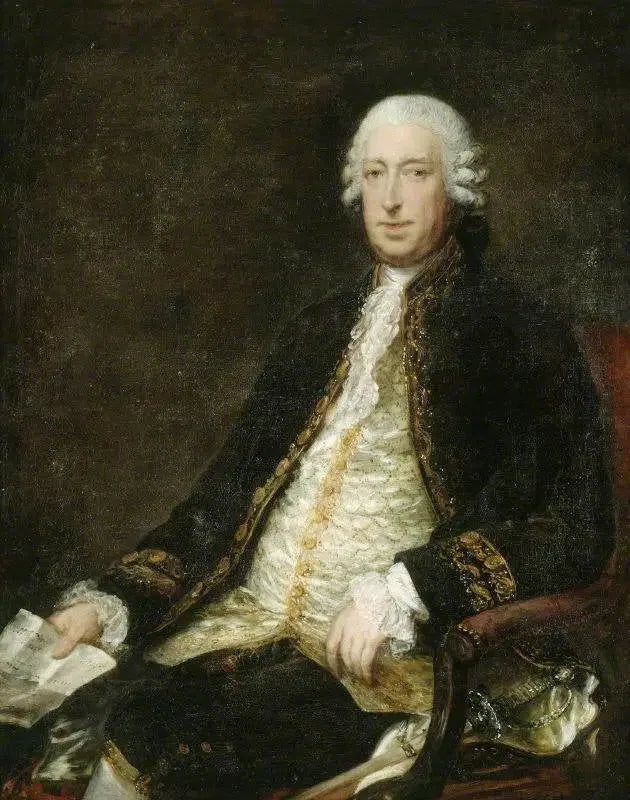 Lord George Sackville, vicomte Sackville (1716-1785) - Thomas Gainsborough image 1 reproduction artisanale de tableau