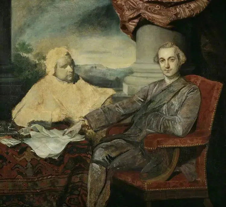 Lord Rockingham i Edmund Burke - Joshua Reynolds