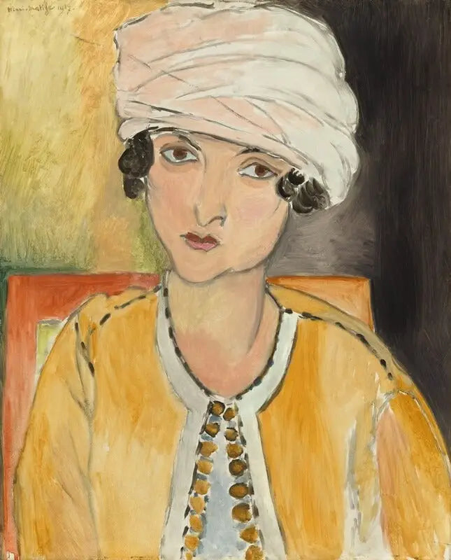 Lorette z turbanem, żółta kurtka - Henri Matisse