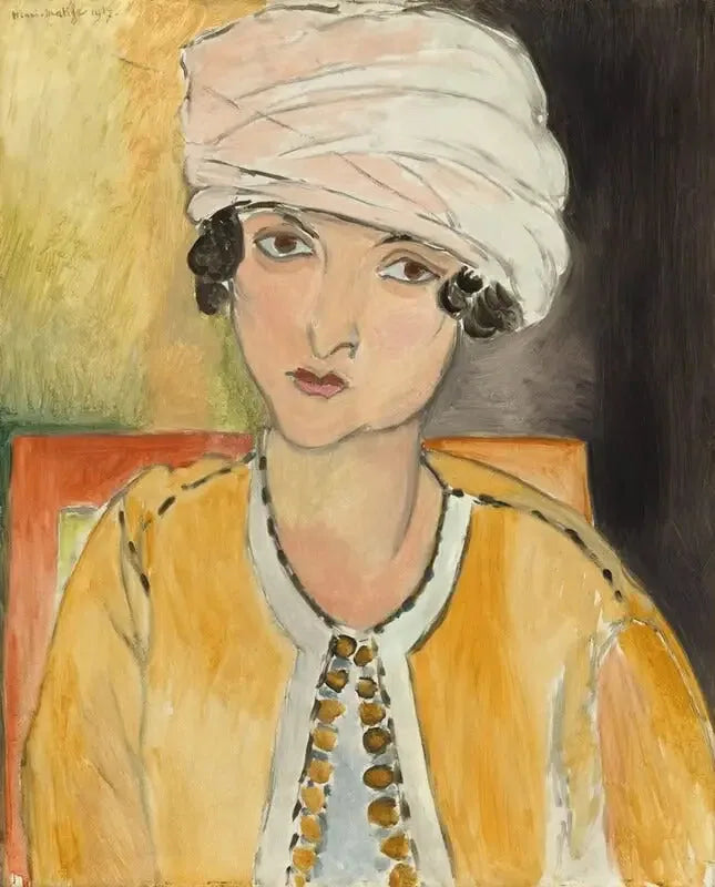 Lorette z turbanem, żółta kurtka - Henri Matisse