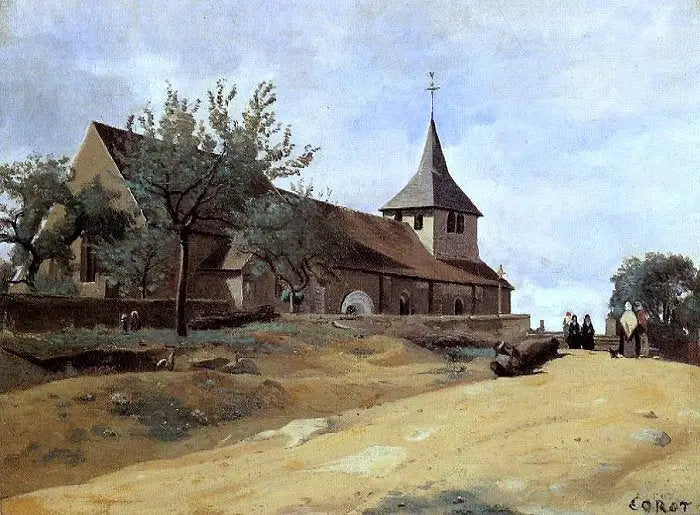Lormes, kościół - Jean-Baptiste Camille Corot