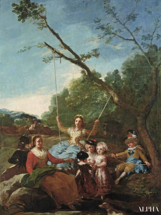 L'oscillation - Francisco de Goya - Reproductions de tableaux et peintures haut de gamme