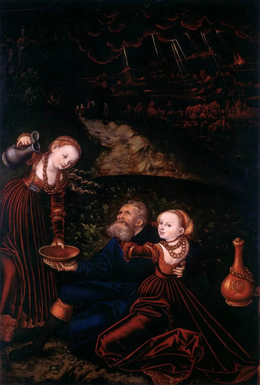 Partia i jej córki - Lucas Cranach Starszy