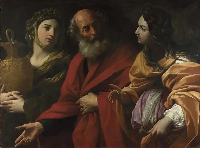 Partia i jej córki opuszczające Sodome - Guido Reni