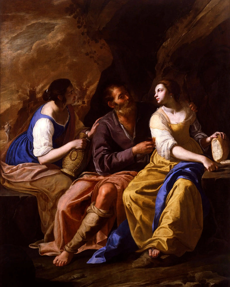 Loth i jego córki - Artemisia Gentileschi