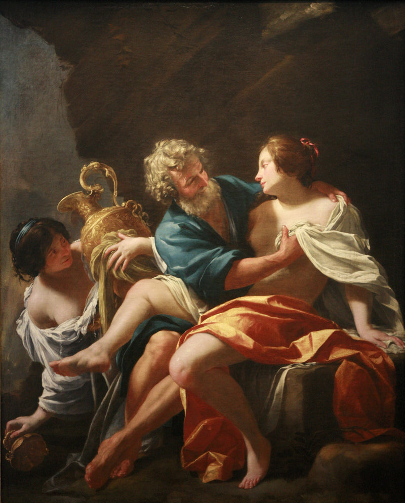 Loth i jego córki - Simon Vouet
