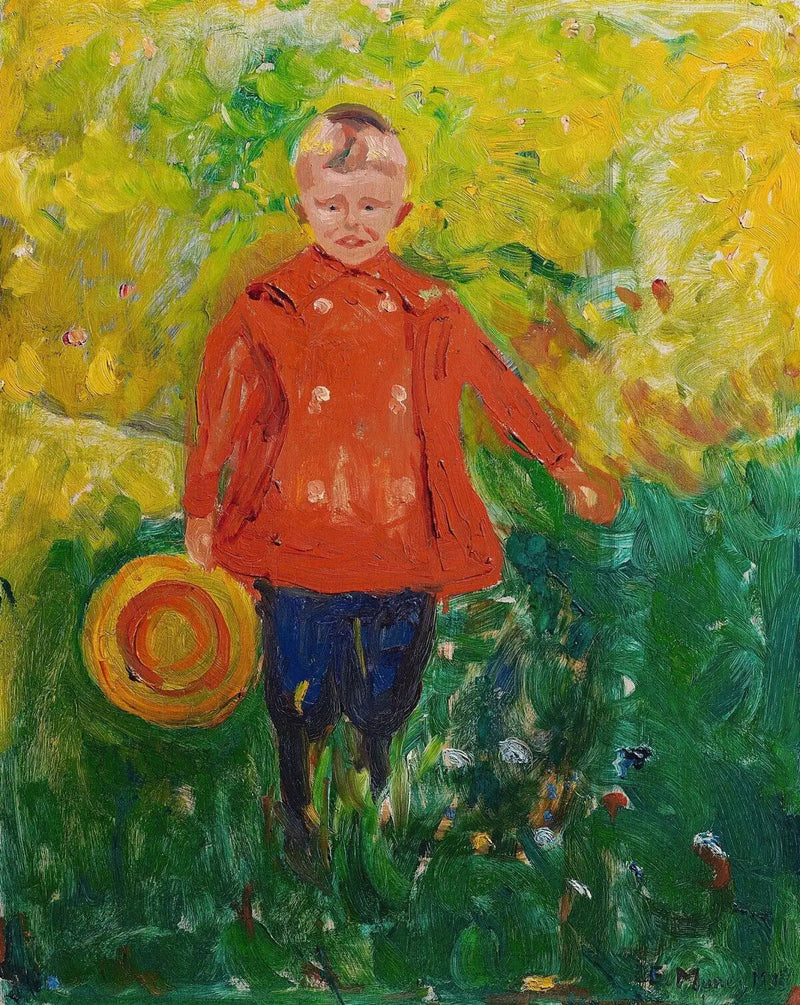 Lothar Linde w czerwonej kurtce - Edvard Munch