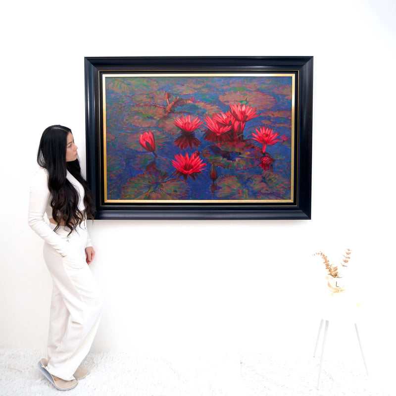 Różowy Lotos | 80x120cm