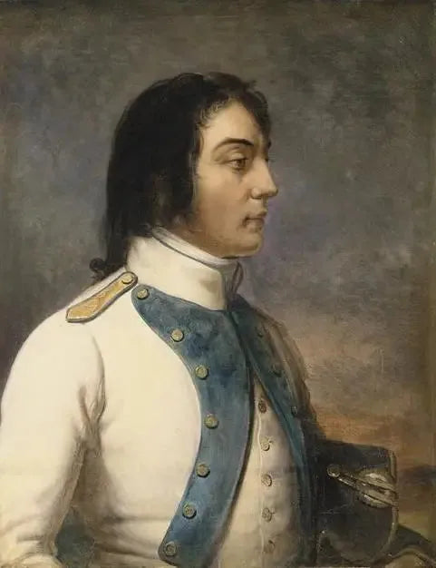 Louis-Charles-Antoine Des Aix de Veygoux, zwany Desaix, kapitan w 46. pułku piechoty liniowej w 1792 roku - Charles de Steuben