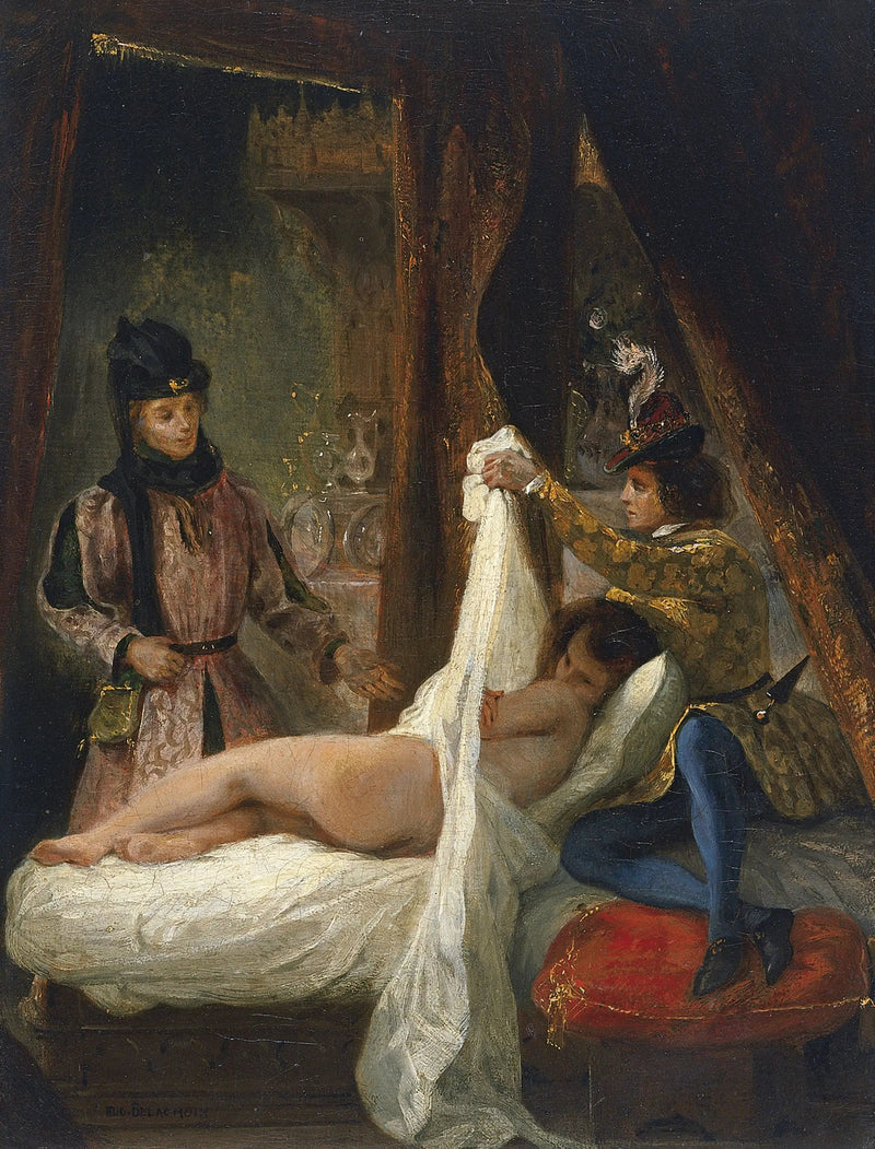 Ludwik Orleański pokazujący swoją kochankę - Eugène Delacroix