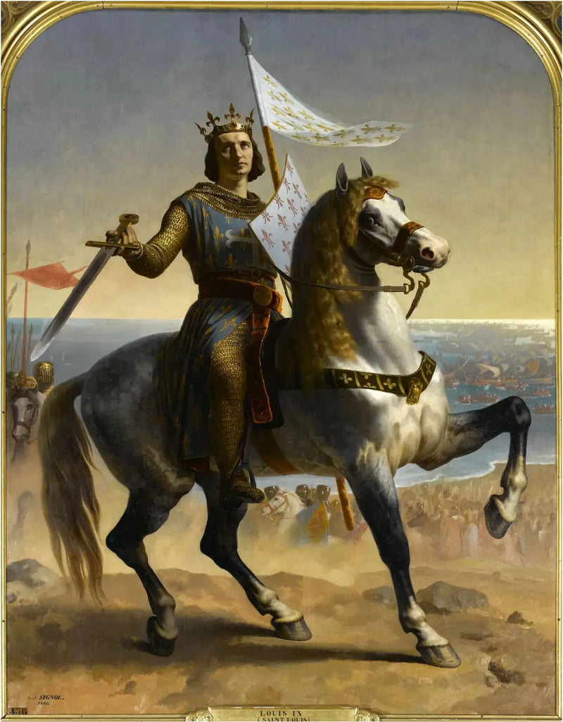  Ludwik IX, zwany Świętym Ludwikiem, Król Francji (1215-1270) - Émile Signol