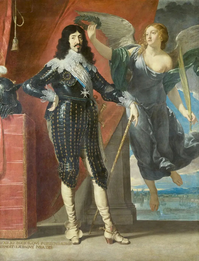 Ludwik XIII koronowany przez Zwycięstwo - Philippe de Champaigne