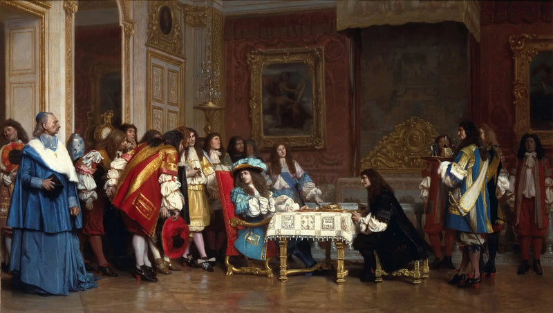 Ludwik XIV i Molier - Jean-Léon Gérôme