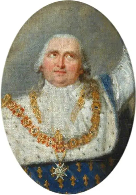 Louis XVIII (1755-1824), przyjmujący koronę od Henryka IV - François Gérard