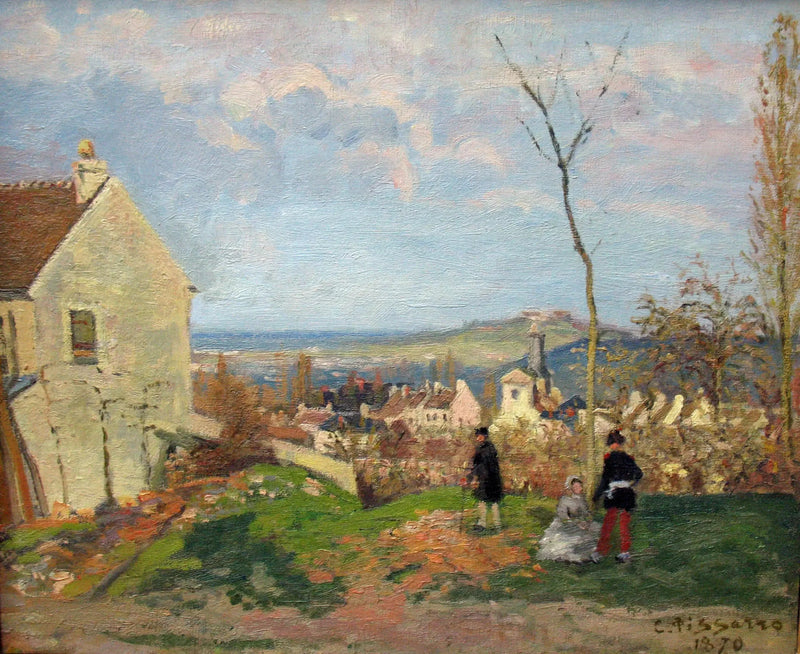 Louveciennes z Montem Valérien w tle - Camille Pissarro