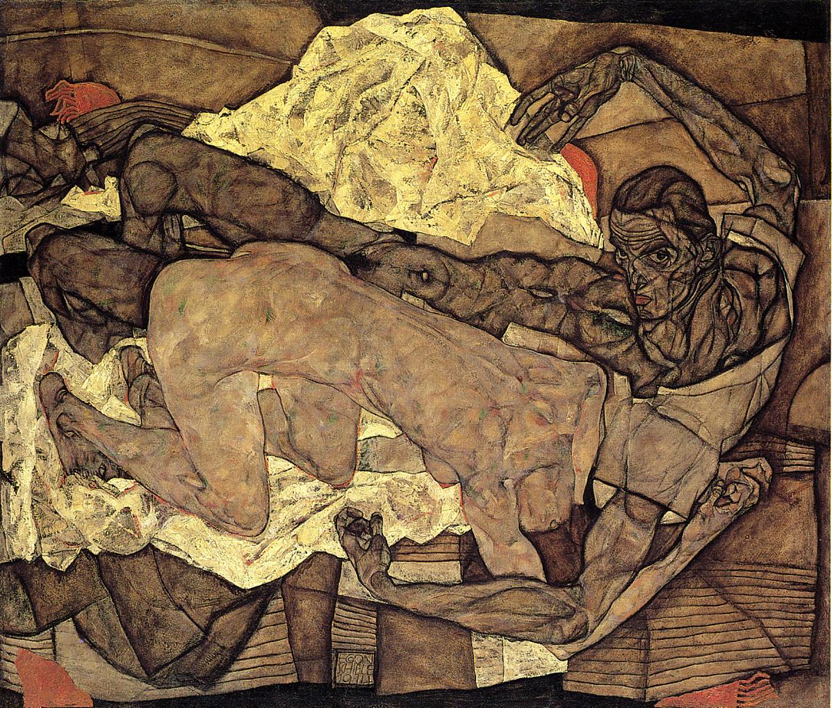 💔 Kochankowie (Mężczyzna i Kobieta) – Egon Schiele (1914)