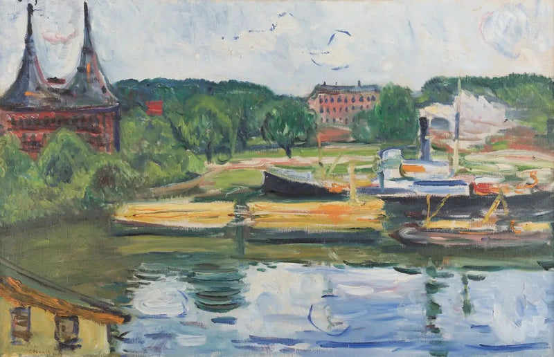 Lübeck z Holstentor - Edvard Munch