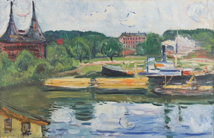 Lübeck z Holstentor - Edvard Munch