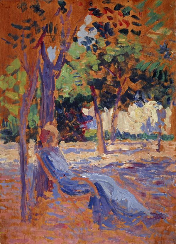 Lucie Cousturier dans son jardin - Maximilien Luce - Alpha Reproduction