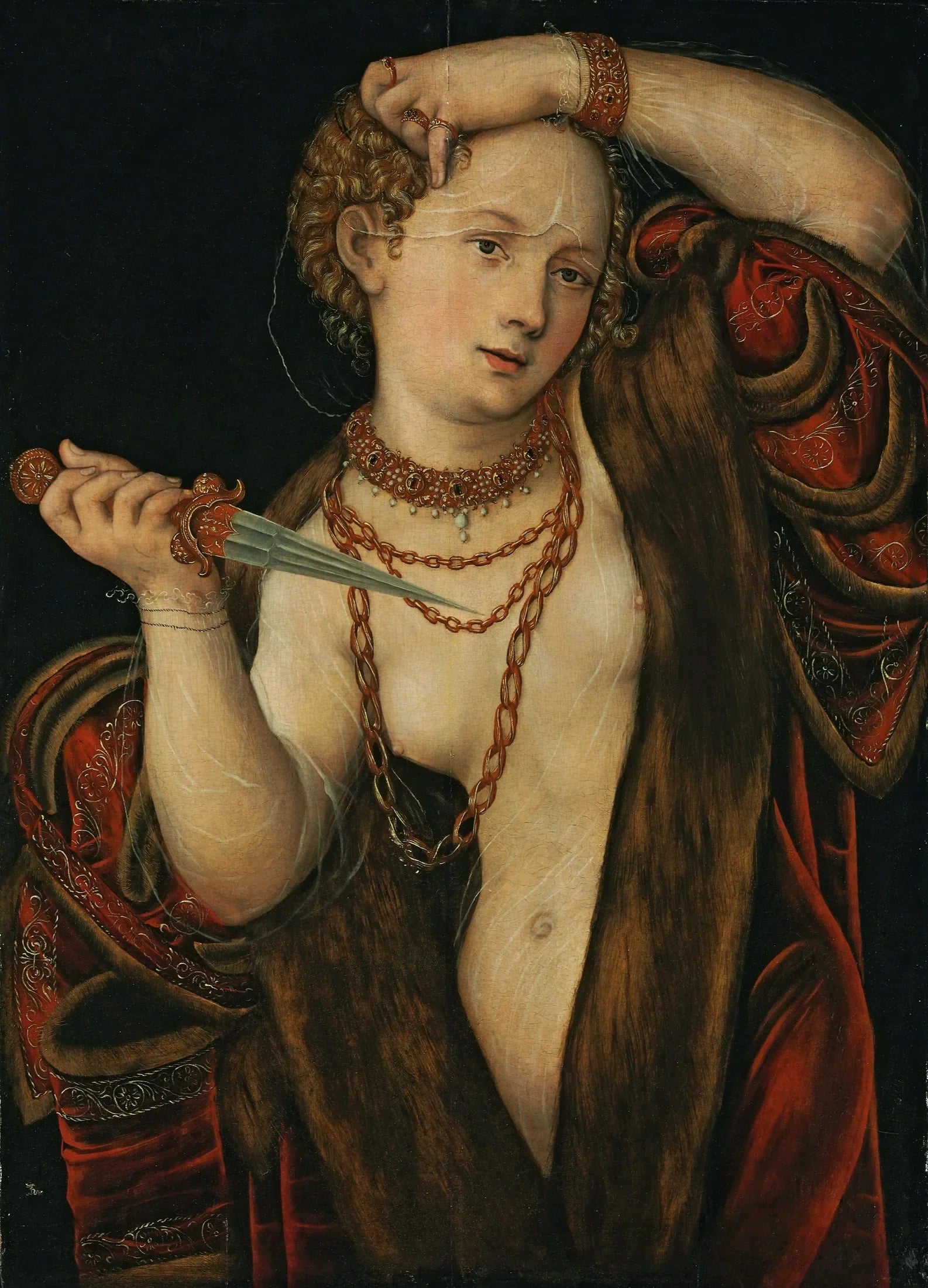Lucrèce - Lucas Cranach the Elder image 1 reproduction artisanale de tableau