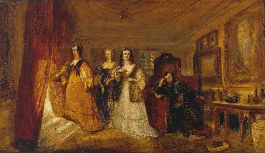 Lucy, hrabina Carlisle, i wizyta Dorothy Percy u ich ojca, lorda Percy'ego, gdy był pod oskarżeniem ... - J. M. W. Turner