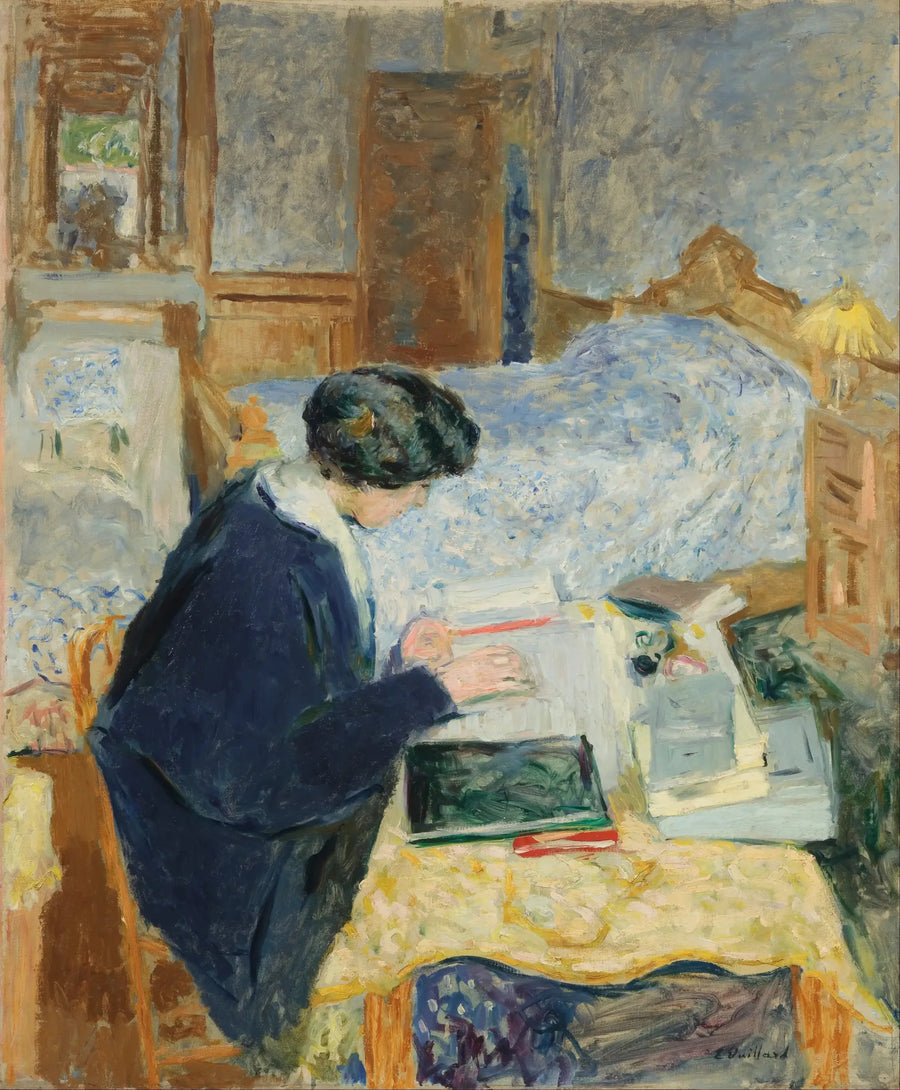 Lucy Hessel czytająca - Édouard Vuillard