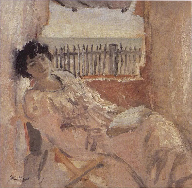 Lucy Hessel śniąca, nad brzegiem morza - Édouard Vuillard
