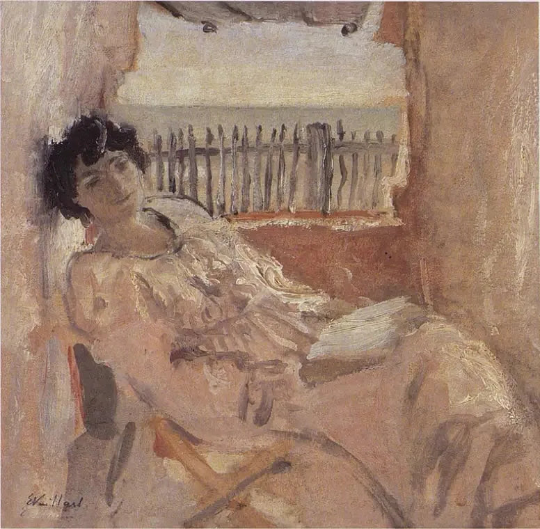 Lucy Hessel śniąca, nad brzegiem morza - Édouard Vuillard