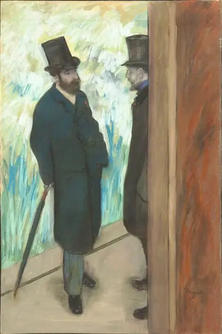 Ludovic Halévy i Albert Boulanger-Cavé za kulisami Opery - Edgar Degas