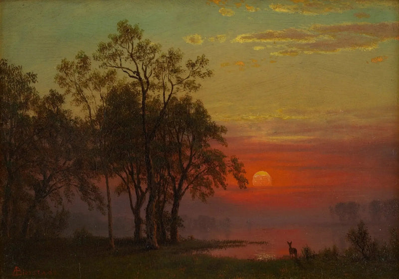 Blask wieczoru - Albert Bierstadt