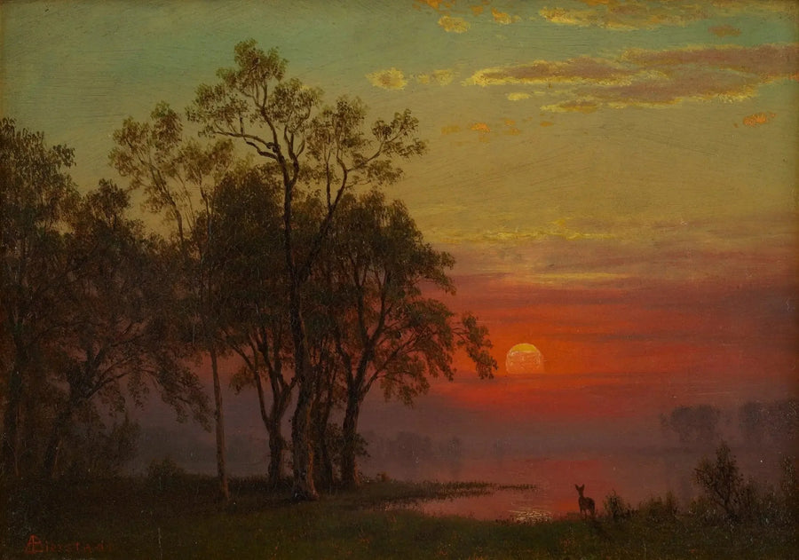 Blask wieczoru - Albert Bierstadt