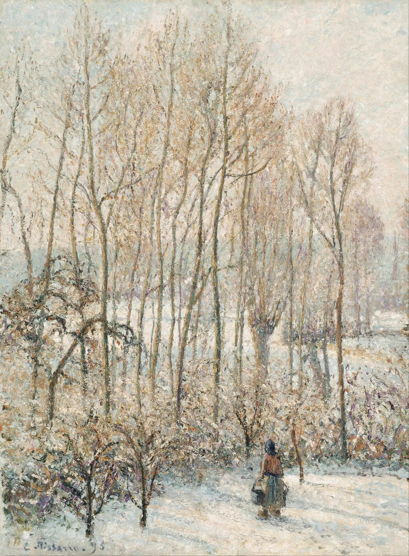 Poranna światłość na śniegu, Éragny-sur-Epte - Camille Pissarro