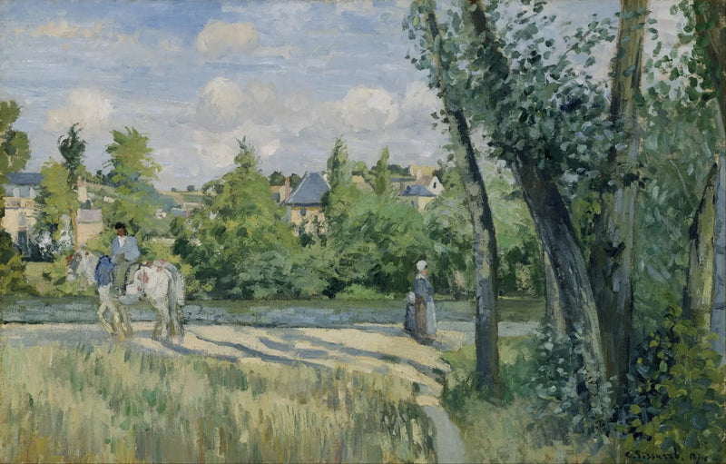 Światło słońca na drodze, Pontoise - Camille Pissarro