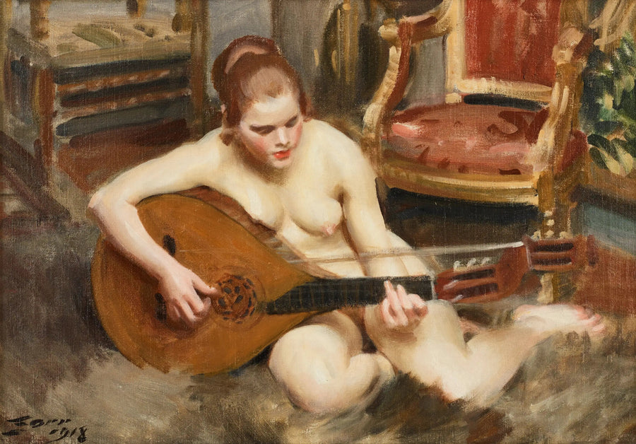 lutnik - Anders Zorn