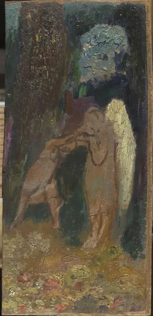 Walka Jakuba z Aniołem - Odilon Redon