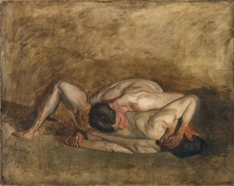 Zapaśnicy - Thomas Eakins