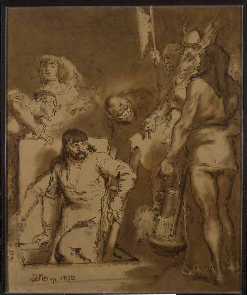 Maćko Borkowic, szkic - Jan Matejko