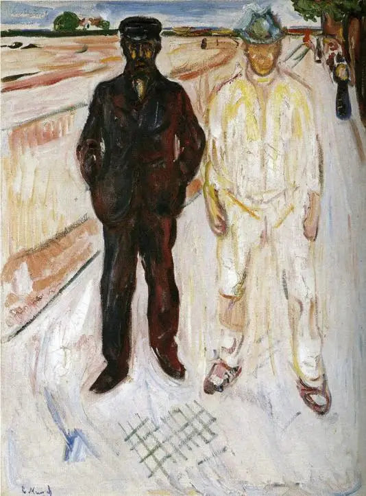 Murarz i Mechanik - Edvard Munch
